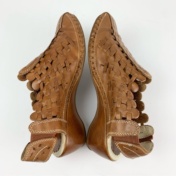 Pikolinos Romana Slingback Woven Weave Leather Slip On Loafer Heels 38 - Picture 9 of 14